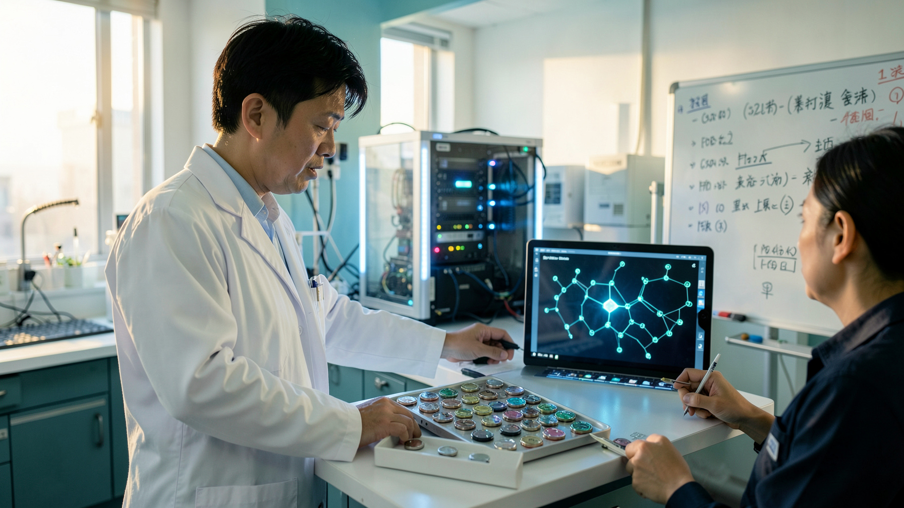 シャープとQunaSys、量子計算で全固体電池の材料探しを加速