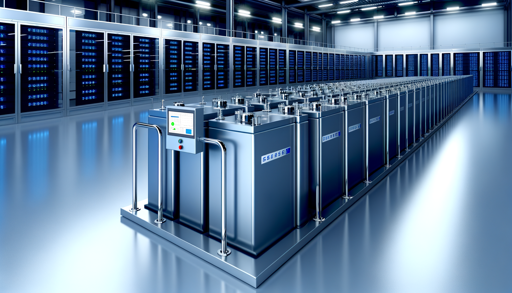 先進的なバッテリー蓄電施設